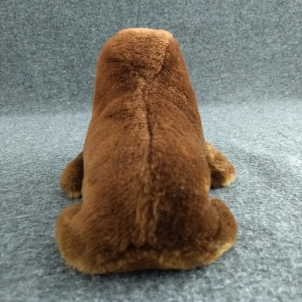 Vintage Dakin WALRUS Plush Brown Ground Nutshells Weighted Stuffed Animal‎ 1975